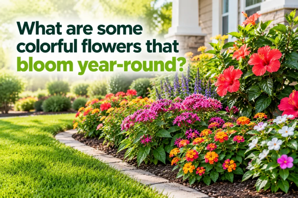Colorful Year-Round Flower Garden